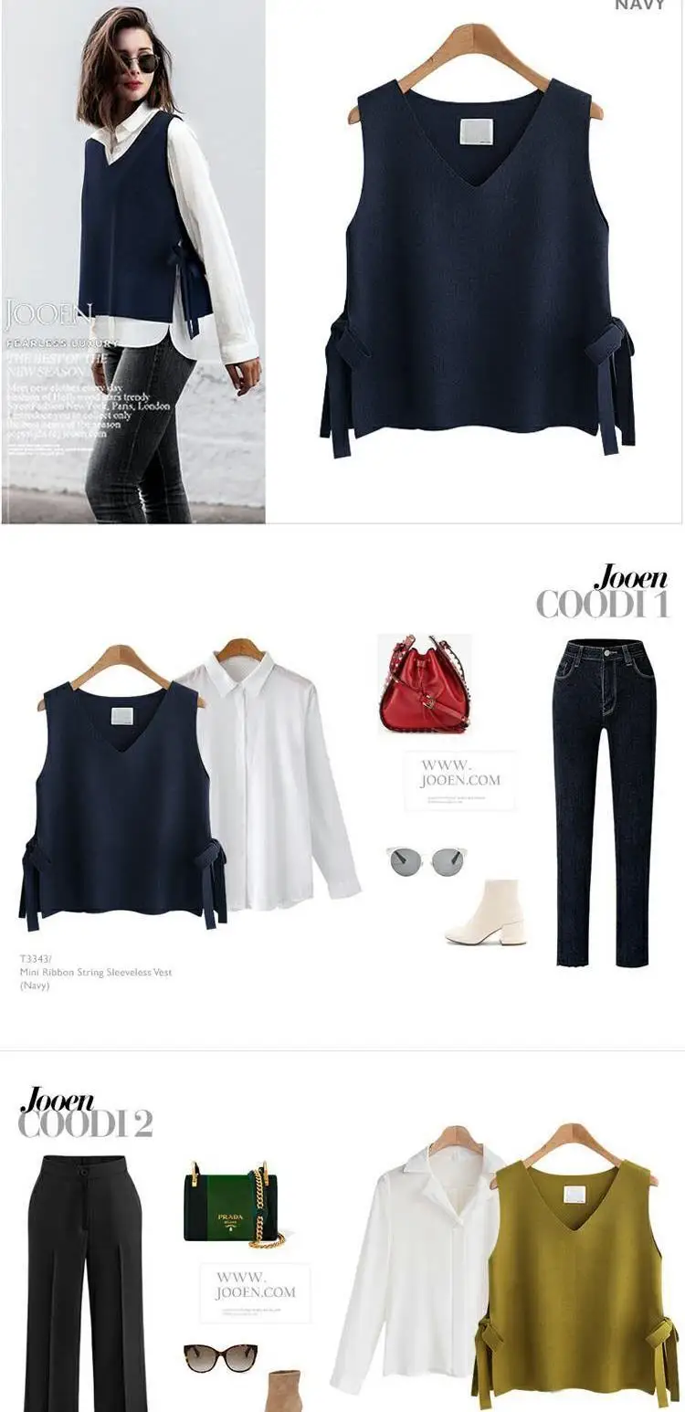 women vest spring and autumn short women's vest Korean version of the wool vest women's belt with knit wild wear Cashmere vest