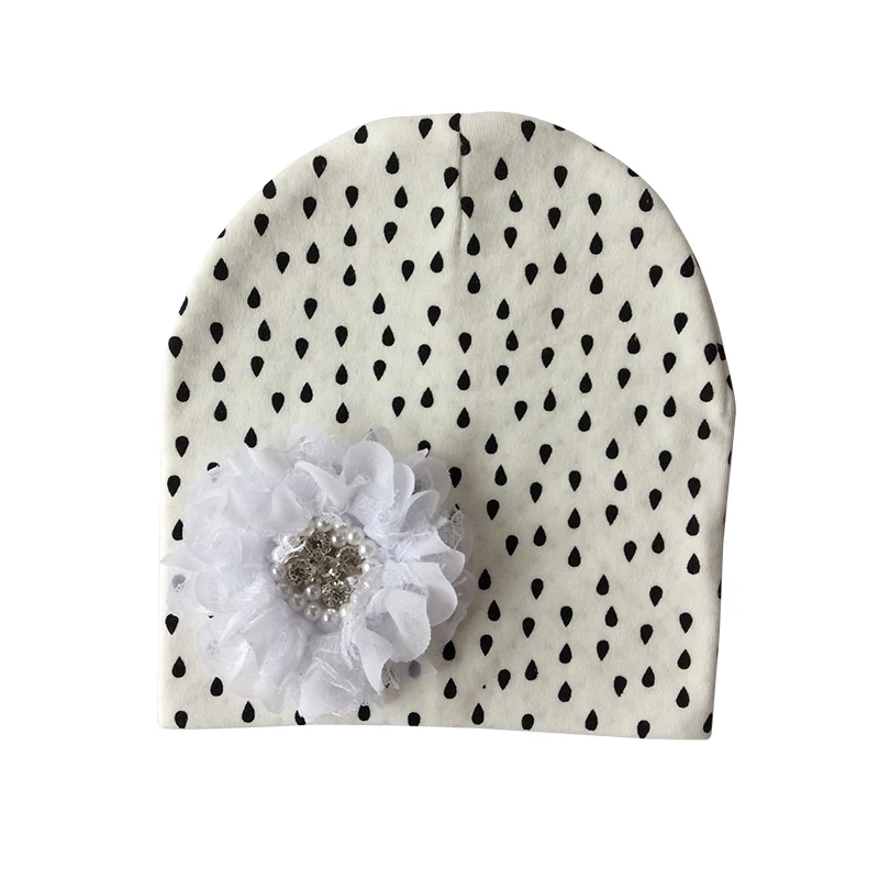 Baby Hat Cotton Floral Hat For Baby Girls Winter Caps Children's Beanie hats