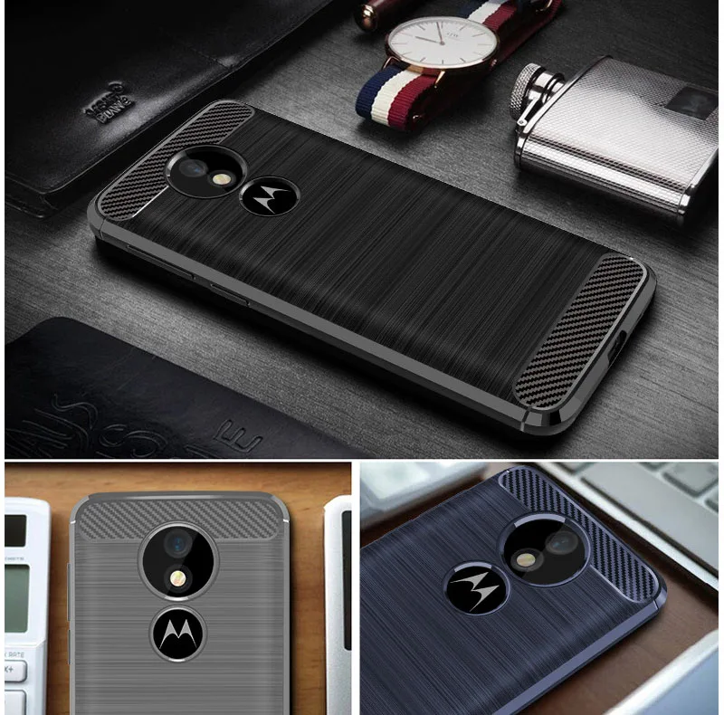 

For Moto E5 Case Moto E5 PIus Cover On For Moto E5 Play + Premium Original Silicone Soft Business Mix Hybrid Protective Shell
