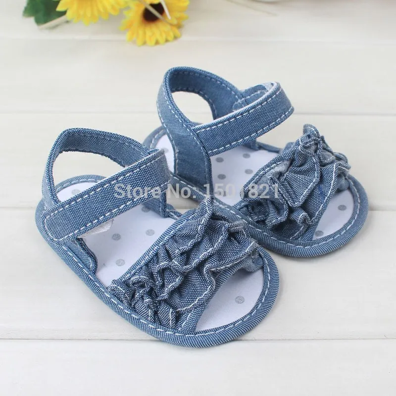 Good Quality Cotton Fabric Baby girl Summer Shoes Sandals Sapatinhos