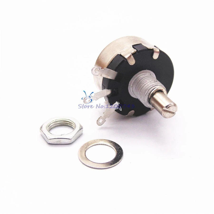 

5pcs/lot WTH118 2W 1A Potentiometer 10k ohm WTH118-2W Round Shaft Carbon Rotary Taper Potentiometer In Stock