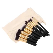 10 Pcs Professional Makeup Brushes Set font b Make b font font b up b font