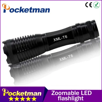 

Powerful LED Flashlight 2000 Lumens lampe torche XM-L T6 Led torch Lantern Zoomable Waterproof XP6 Flashlight for 18650