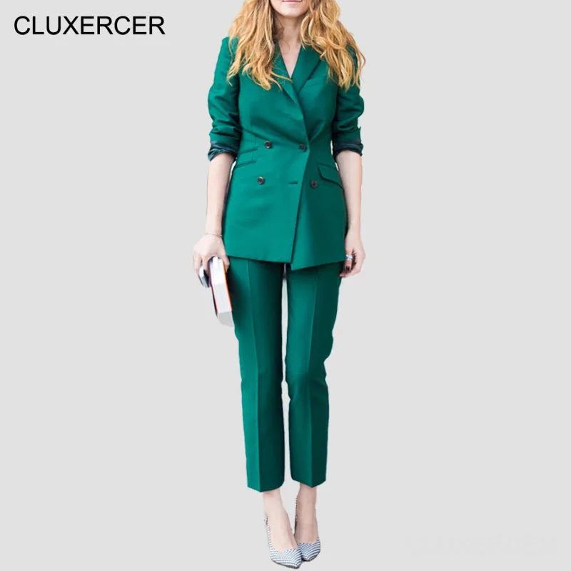 2 piece pants suits Women's pant suits are always a smart choice of clothing, and they give you the extra confidence needed for a long day at the office or a special occasion. Stand tall and feel fashionable in amazing suits that flatter any figure and complement your frame.