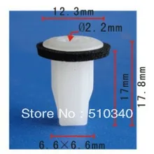 Подходит в 7,7 мм отверстие автомобиля Стайлинг двери панель Винт Втулка чехол для Honda 90670-SG0-003