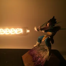 Buy Anime Dragon Ball Z Vegeta Super Saiyan Led Light Action Figure Dragon Ball Super Figurine DBZ Figuarts Toys Cool Christmas gift Free Shipping