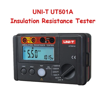 

UNI-T UT501A Insulation Resistance tester meter megger earth ground resistance Voltage Tester Megohmmeter Voltmeter + Backlight