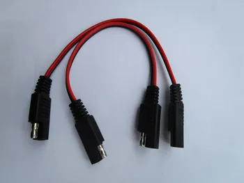 

40 Pcs SAE to SAE DC Power Automotive Extension Cable 18AWG 250mm