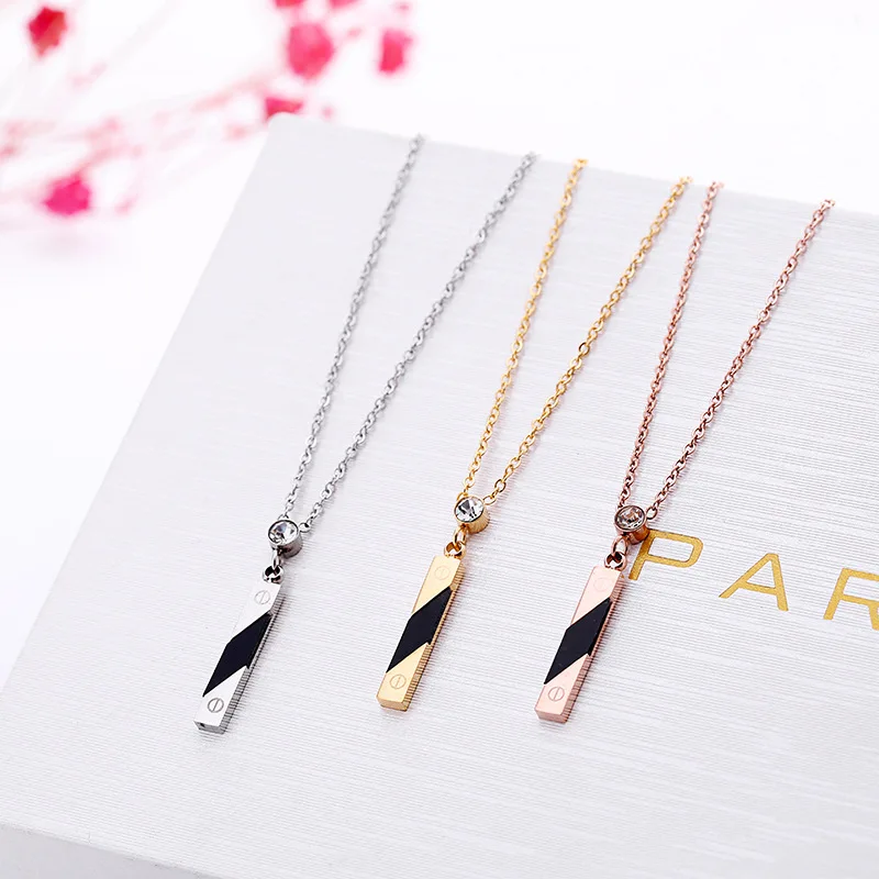 Fashion Jewelry, titanium Jewelry,Classic geometric shell encrusted