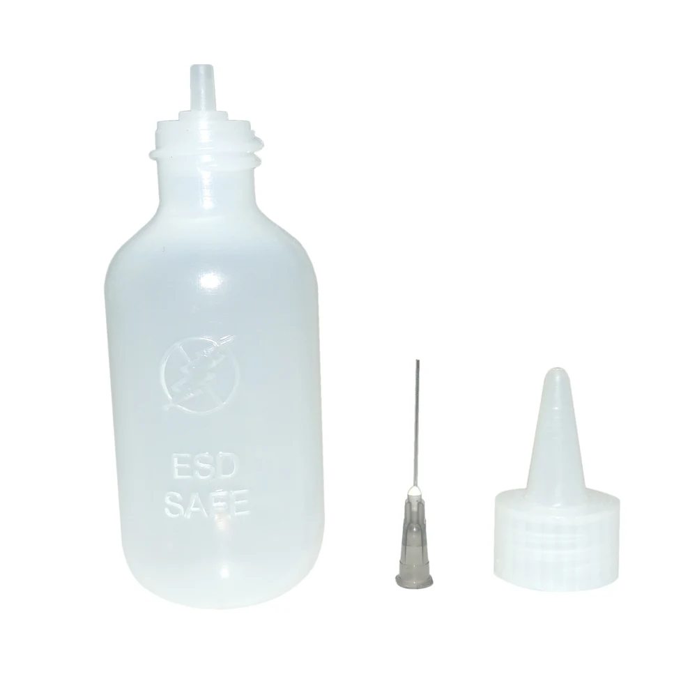 5pcs ESD Antistatic Flux Soft 50ml Bottle Flux Dispenser with Needles