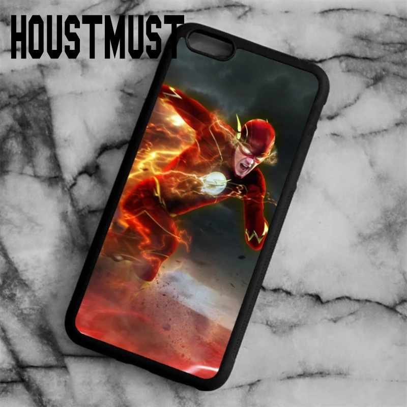 HOUSTMUST Марвел Супергерои Вспышка человек чехол Чехол для iPhone 5 5S SE 6 S 7 8 Plus X samsung galaxy