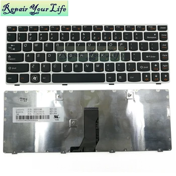 

Laptops Keyboard for Lenovo G480 G480A G485 Z480 Z485 US English Layout black with white frame keyboards new original 25202386