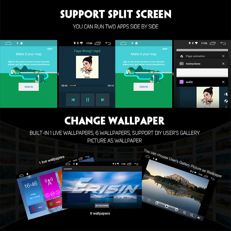 Excellent 8" Android 8.1 Oreo OS Car Multimedia Navigation GPS Radio for Mercedes-Benz CLC-Class W203 2008-2010 & CLK-Class W209 2005-2011 7