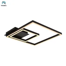 Modern Metal Rectangles Remote Control Dimmable Led Ceiling Lights Bedroom Acrylic Mask Lustre Luminaire Ceiling Lamp Fixtures modern irregular acrylic led ceiling lights lustre pmma bedroom dimmable led ceiling lamp led ceiling lighting light fixtures