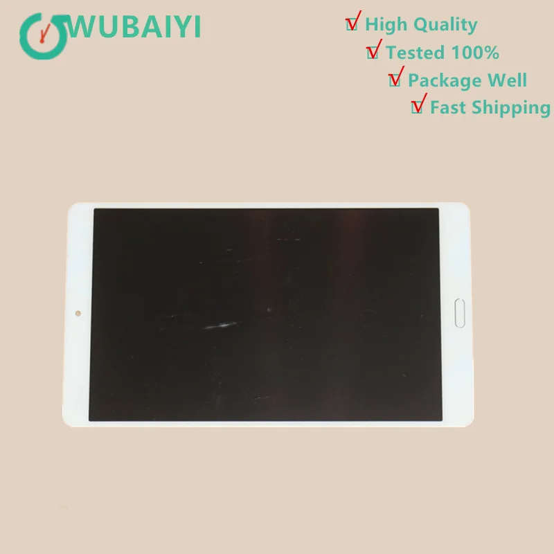 

WUBAIYI 8.4 inch For Huawei MediaPad M3 BTV-W09 BTV-DL09 lcd display screen with touch screen digitizer Assembly White