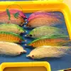 Royal Sissi 8 couleurs en option mouche Flash N Slinky fiber longue shimmer cheveux fuzzy fiber baitfish banderole mouche matériaux ► Photo 2/6