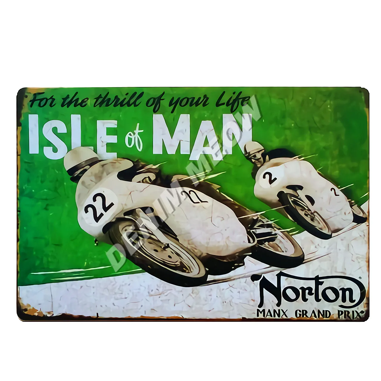 Ретро TT Isle of Man металлические знаки Norton мотоциклы гонки табличка Винтаж Искусство Живопись тарелки Паб Бар Гараж магазин домашний декор WY59 - Цвет: 11