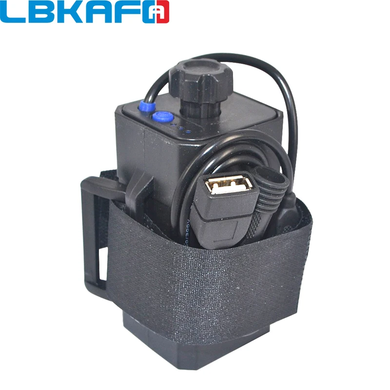 

LBKAFA Ordinary Waterproof 4*18650 Battery Bag Holder for Bike LED Light Plastic Storage Box Case Layers Wire Lead Rechargable