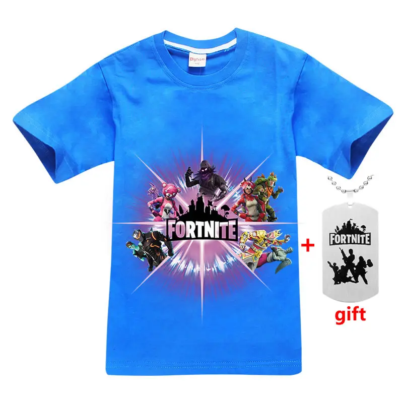 Fornite minecraft узор 3d принт топы лето 100% хлопок футболка 2019 Детские футболки Одежда для мальчиков детская рубашка одежда для девочек