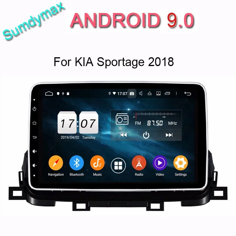 

Android 9.0 car radio gps for KIA sportage 2018 2019 with car multimedia gps navigation car audio stereo bluetooth 4.2 wifi