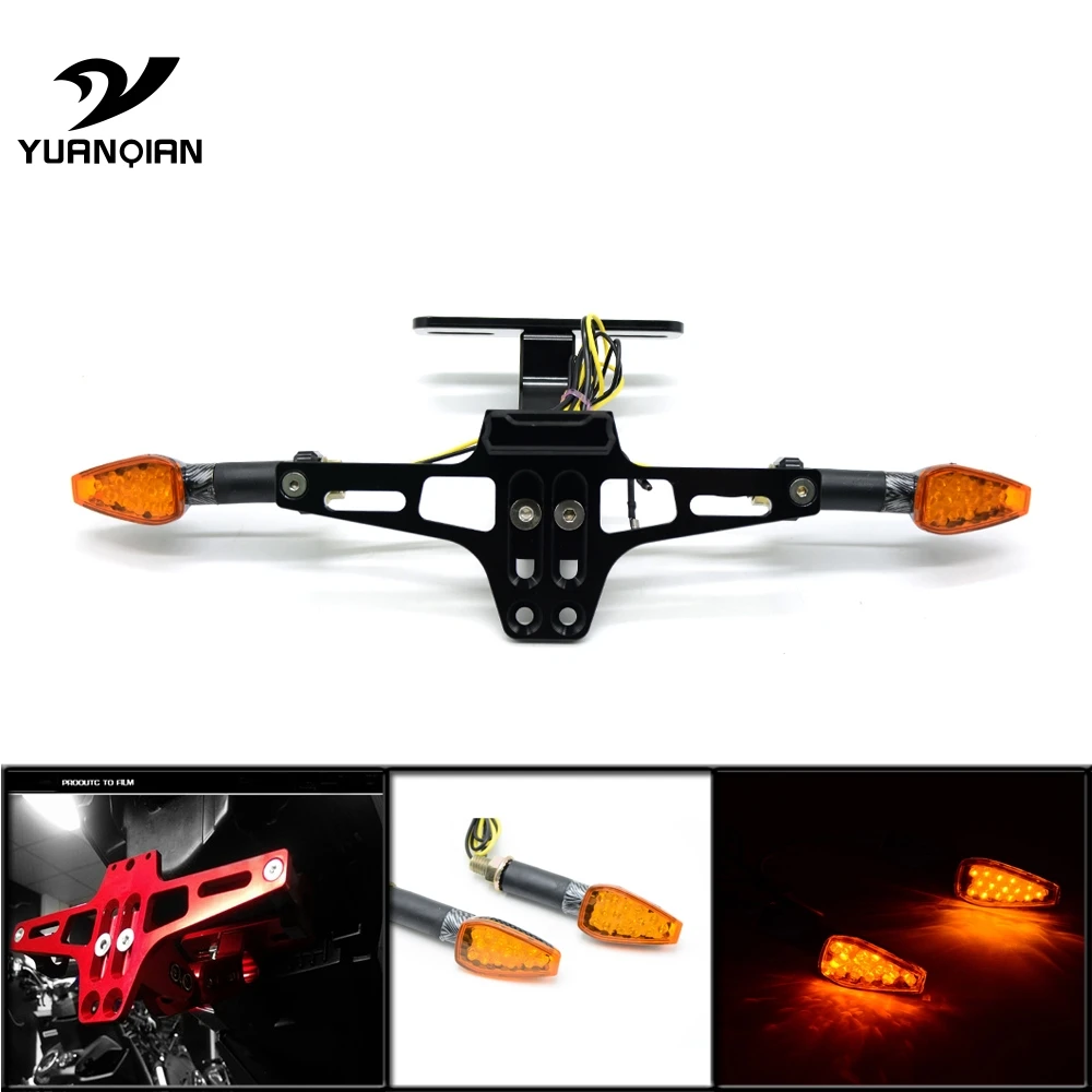 Motorcycle License Plate Bracket Licence Holder Frame Number Plate