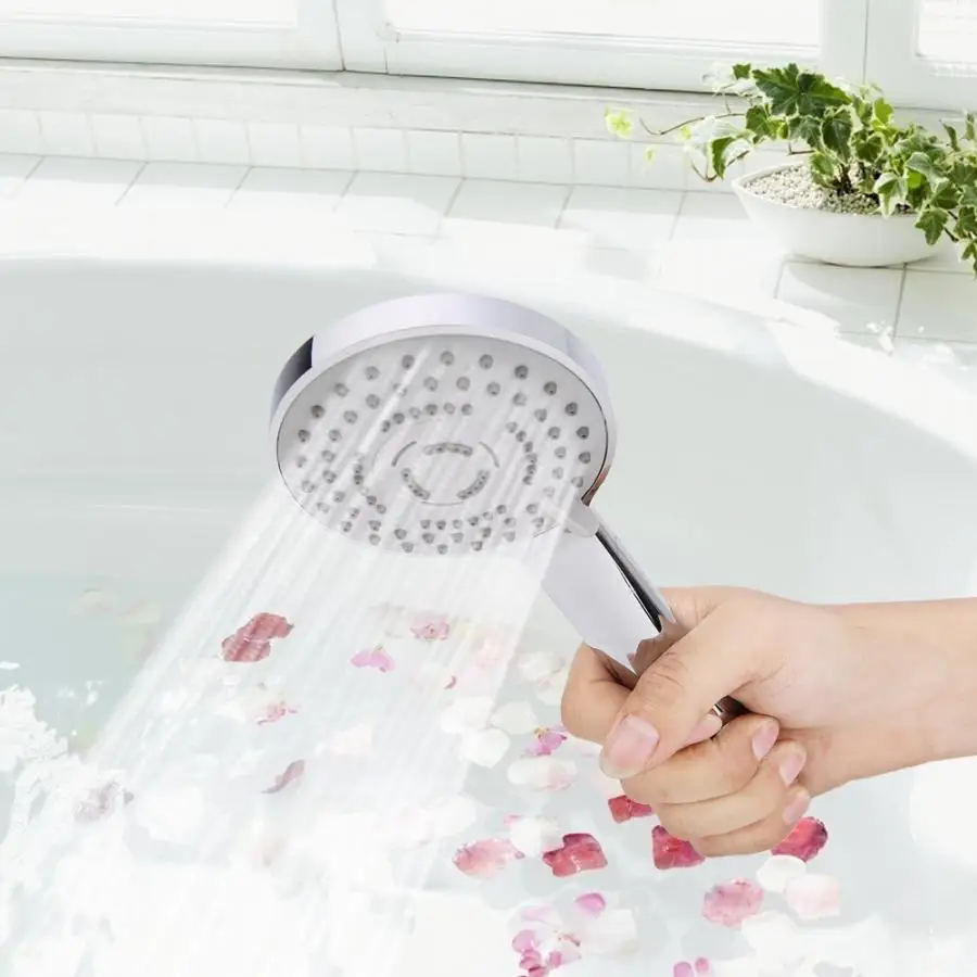 

2Pcs/set Handheld Shower Head Bathroom Water-Saving Sprayer shower head high pressure Bathroom Fixtures pommeau de douche