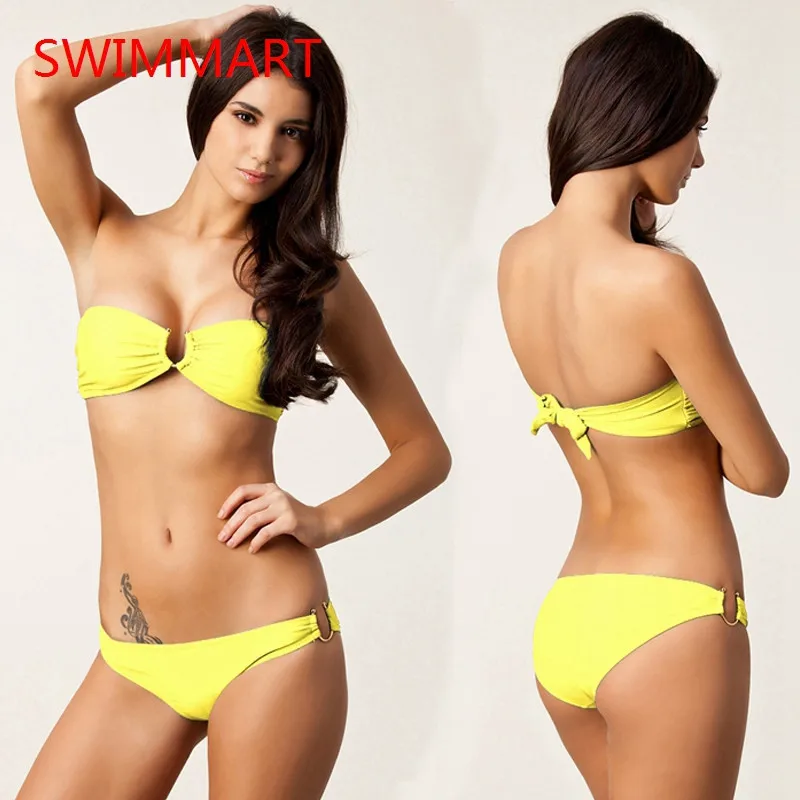 2017 New Gather Belly Band Swimwear Sexy High Quality Bikinis Set with