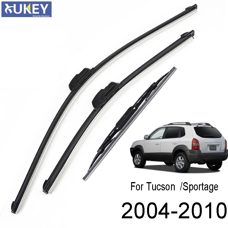 XUKEY Передние Задние щетки стеклоочистителя для hyundai Tucson JM для Kia Sportage JE/KM 2005 2006 2007 2008 2009 2010