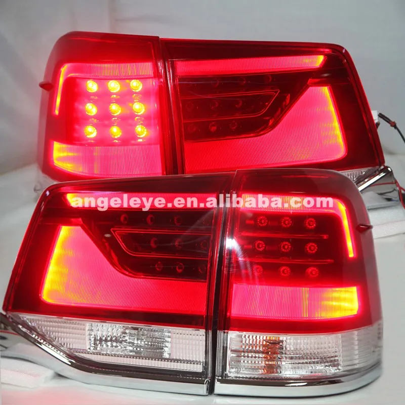 For Toyota Land Cruiser Rear Lights LED Tail Lights 2016 year Red White