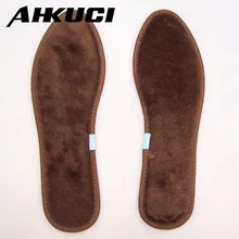 ; 10 пар в лоте; теплые коричневые плюшевые стельки; шерстяные стельки; Дополнительный размер