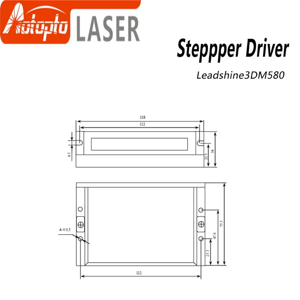 Leadshine 3 Phase 3DM580 Stepper Motor Driver 18-50VDC 1.0-8.0A