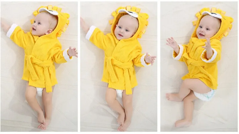 Estação de Moda do Miúdo com Capuz Animal do Bebê Roupão de Toalha Crianças dos Desenhos Animados do Miúdo Toalhas de Praia Modelagem Roupão Infantil Spa 0-12month 13 ESTAÇÃO de Moda DO MIÚDO Com Capuz