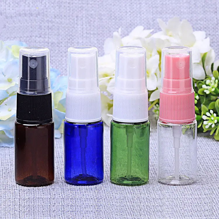 High grade 10ml Empty Plastic Essential Oil Spray Bottle Refillable