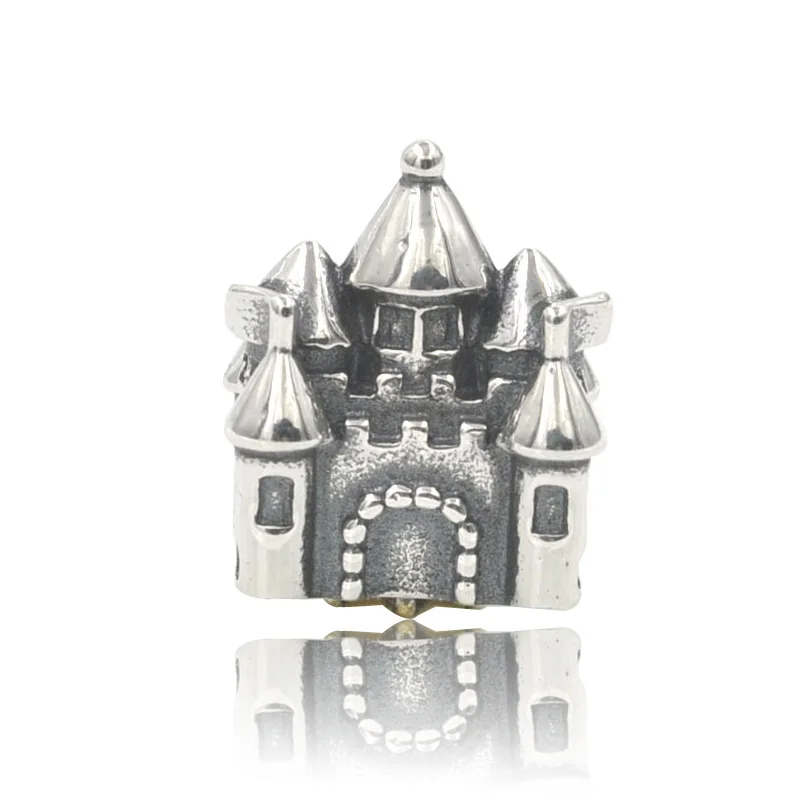 

Free Shipping! Fits Pandora Charms Bracelet Authentic 925 Sterling Silver Beads Fairy Castle Charm Bead DIY Women Jewelry Making
