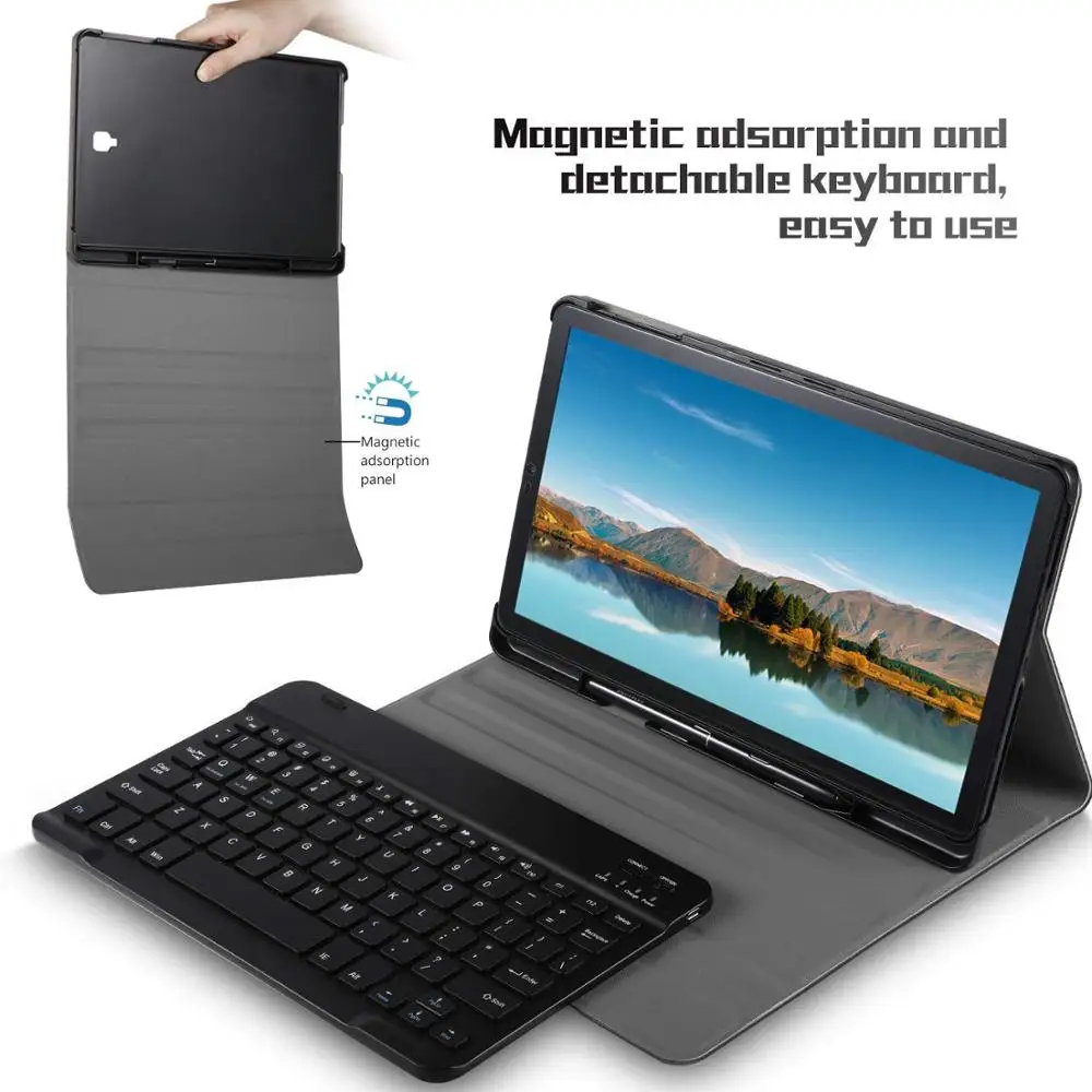  Backlit Keyboard Case For Samsung Galaxy Tab S4 10.5 SM-T830 Case Russian Spanish Keyboard Case T83