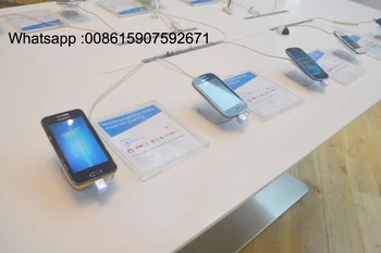 

6 ports anti theft system for mobile phone security display stand with alarm