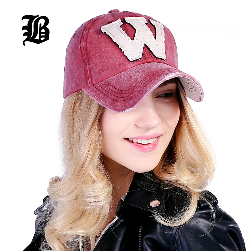 [FLB] Cotton Embroidery Letter W Baseball Cap Snapback Caps Bone casquette Hat Distressed Wearing Fitted Hat For Men Custom Hats