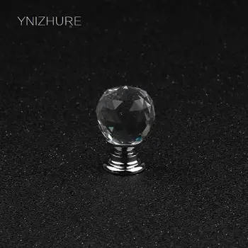 

20mm 10pcs K9 Transparent Crystal Glass Knob Drawer Cupboard Dresser Handle Furniture Accessories Hardware Hot mini Handle