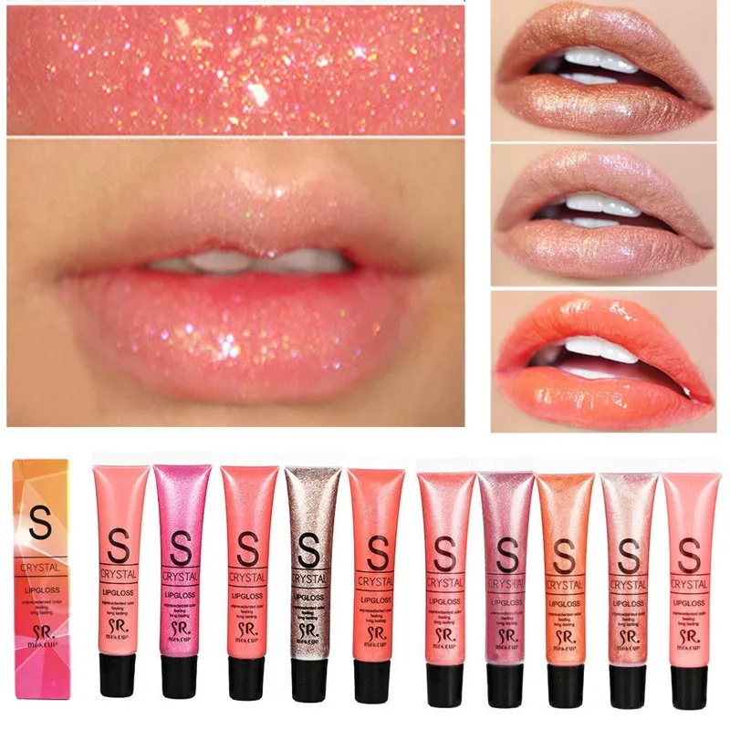 

Brand Long Lasting Moisturizer Glitter LipGloss Tint Cosmetics Nutritious Shimmer Liquid Lipstick Beauty Lips Makeup maquiagem