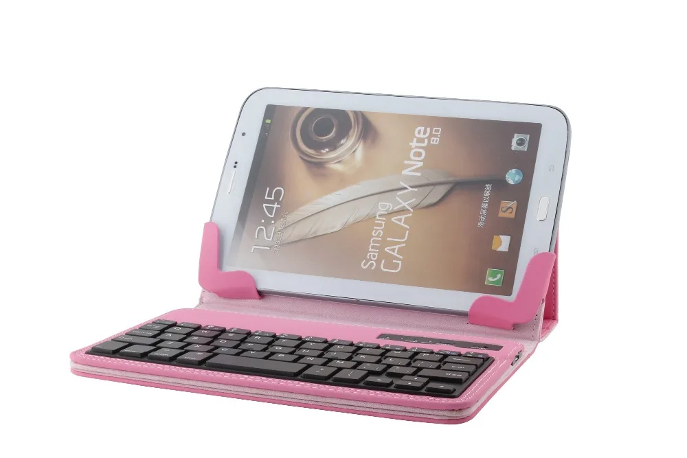 Bluetooth клавиатура из искусственной кожи чехол для Samsung Galaxy Tab 8,0 2017 T380 T385 SM-T385 Smart Case с магнитной Функция + подарки