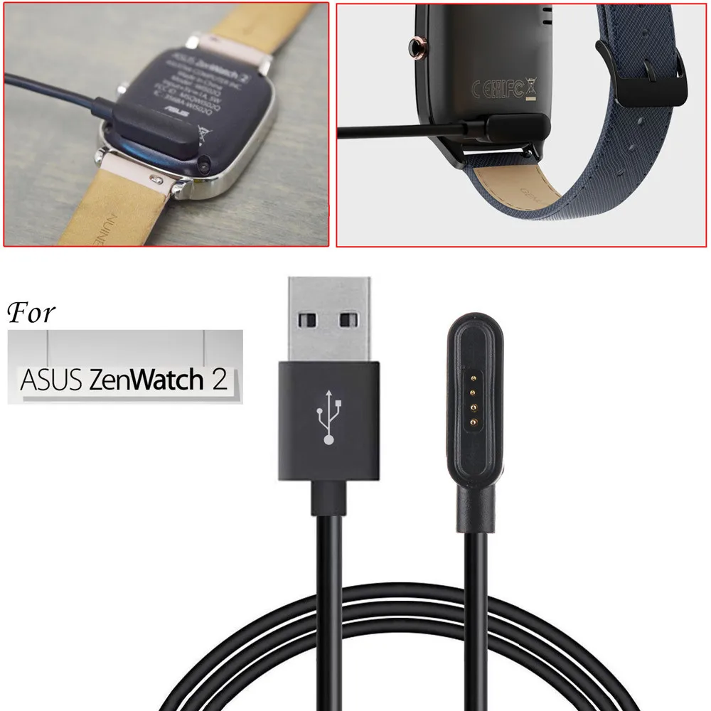 

High Quality USB Magnetic Faster Charging Cable Charger for ASUS ZenWatch 2 Smart Watch #ED
