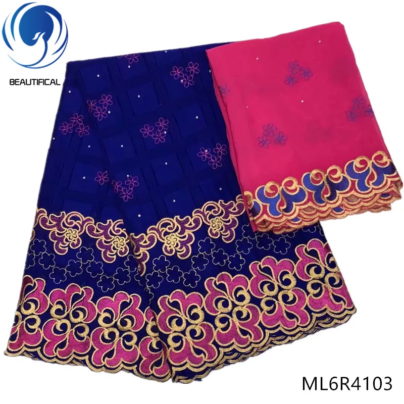 

BEAUTIFICAL nigerian lace fabrics for dress Latest style embroidery swiss voile lace fabric 7yards swiss lace fabric ML6R41