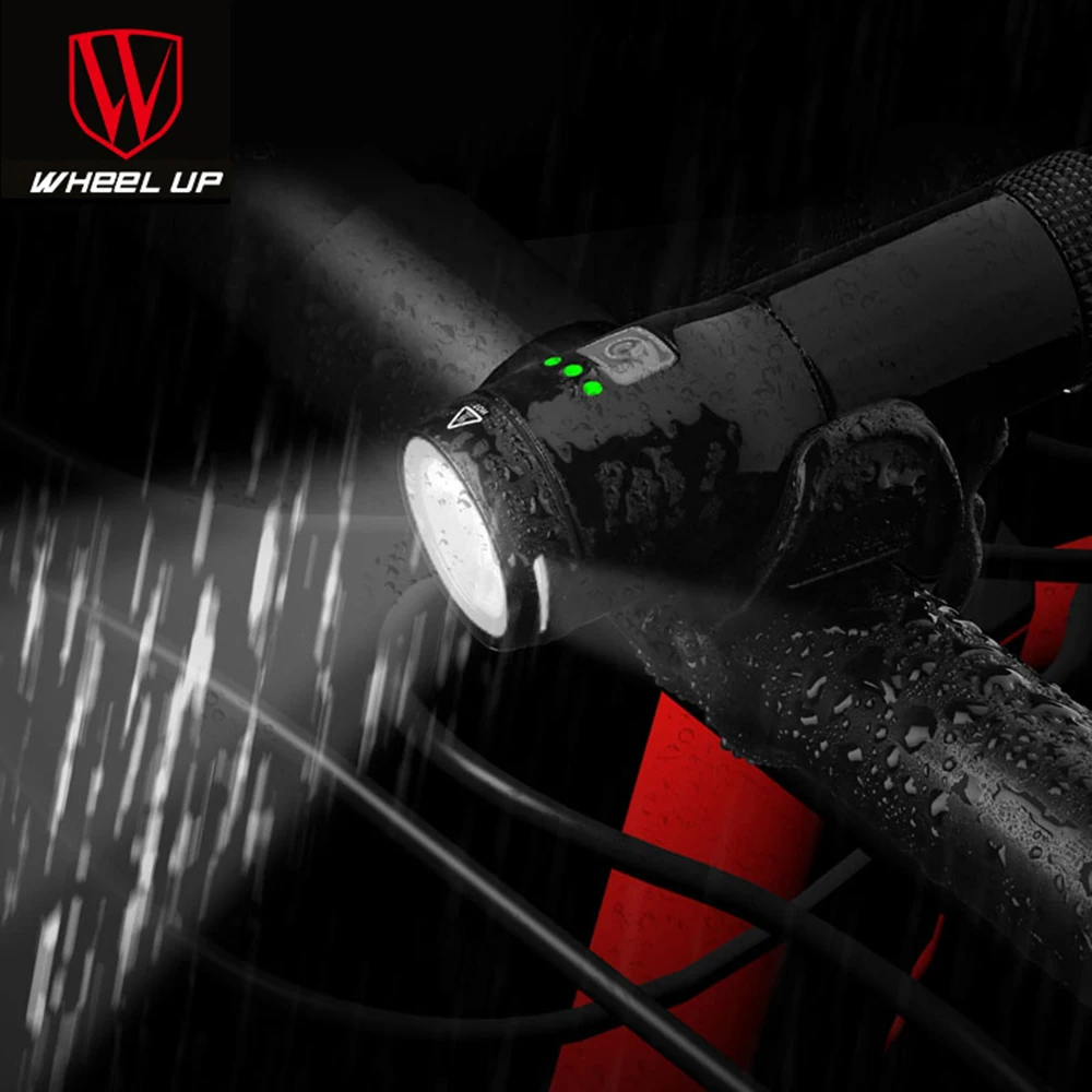 

WHEEL UP 600 Lumens Waterproof USB Rechargeable Bike Light Durable Aluminum Alloy Cycling Head Light MTB Bicycle Front Mini Lamp