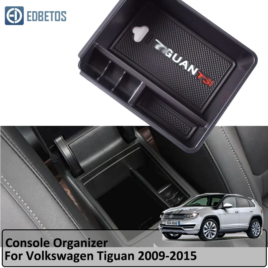 

Armrest Glove Storage Box For Volkswagen V W Tiguan 2009 2010 2011 2012 2013 2014 2015 Tiguan Accessories Console Organizer