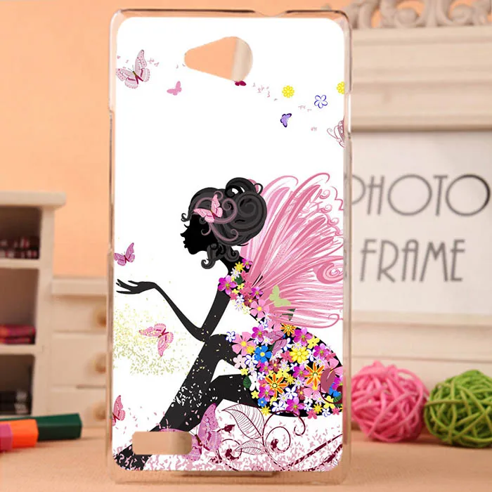 Online Untuk Zte Blade G lux Kasus Mewah Diy UV Dicat Berwarna Bunga buah Keras PC Kasus Untuk Zte Blade G lux Penutup Tas Ponsel