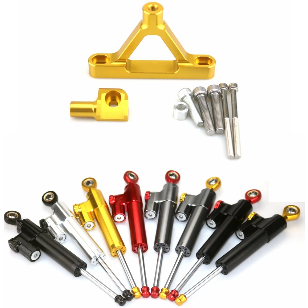 

Motorcycle cnc Universal Stabilizer Damper Complete Steering Mounting Bracket For KAWASAKI ZX6R 2007-2008