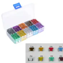 EE Lot100 de coche Auto Mini de bajo perfil de la caja de fusibles 5 7,5 10 15 20 25 30 DIY