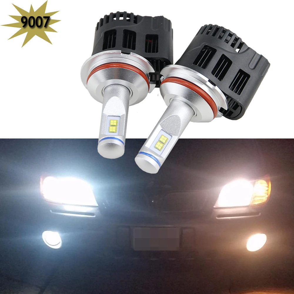 The Newest 6th Gen canbus 9007 LED White Headlight Kit 5200Lm 55W high