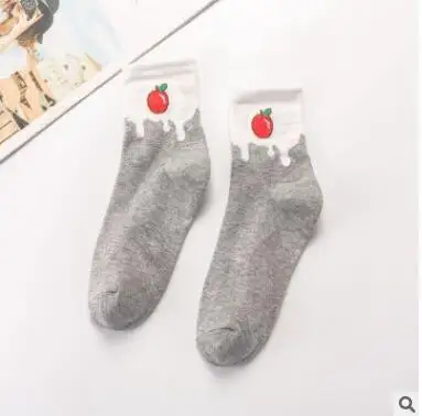 INS унисекс, забавные носки с изображением банана, Harajuku, крутые носки для катания на коньках, модные хлопковые хипстерские носки с изображением счастливых фруктов для женщин, SA-8 - Цвет: C1