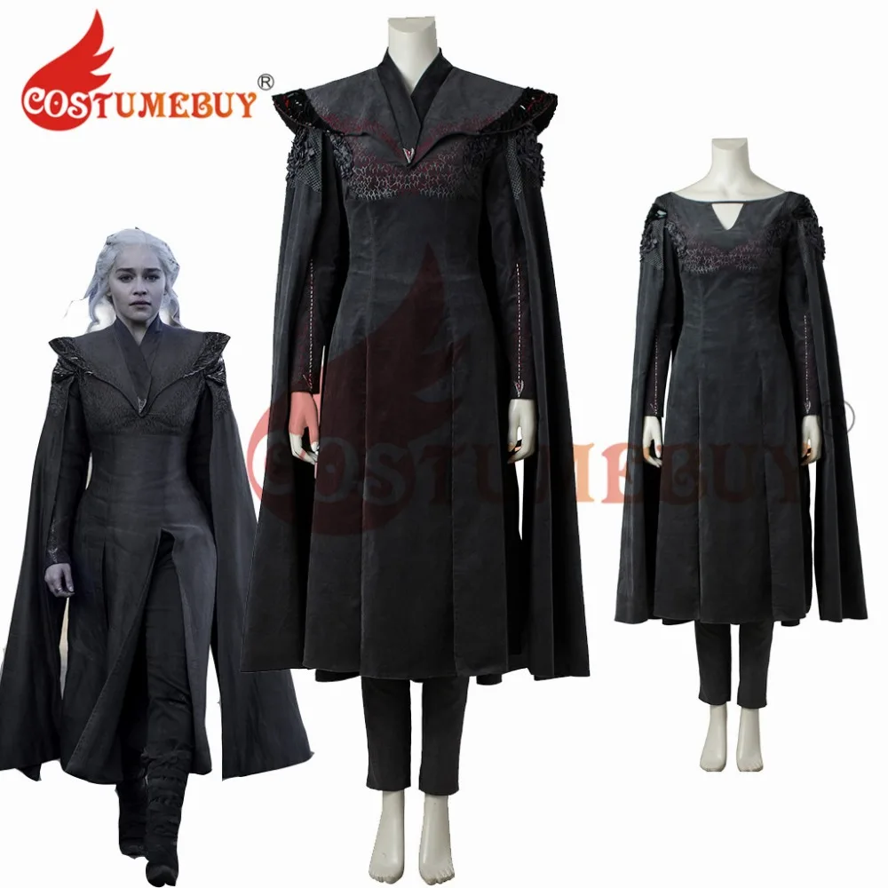 CostumeBuy костюм из игры престолов 7 Дейенерис Таргариен женское средневековое платье Дракон матери одежда наряд любой размер L920